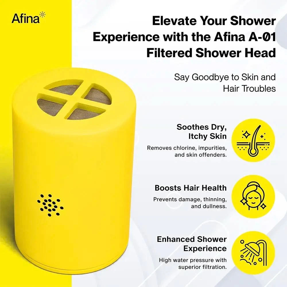 Elevate your shower with the afina shower filter