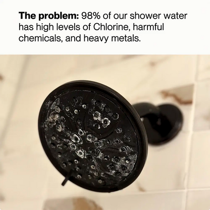 98% of our shower water has high levels of chlorine