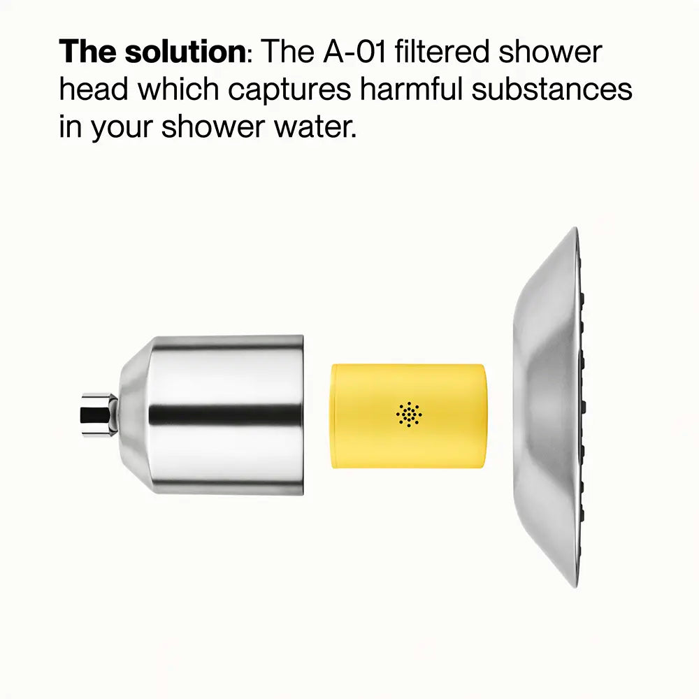 Afina filtered showerhead captures harmful substances