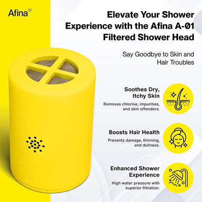 Elevate your shower with the afina shower filter