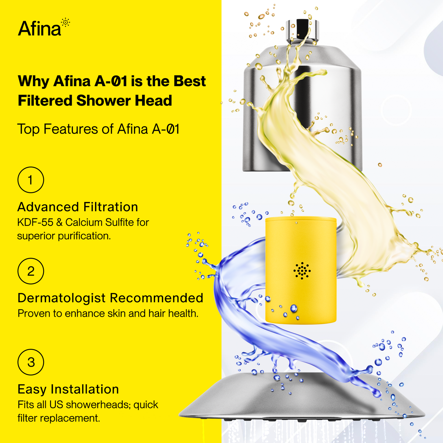 Afina Filtered Shower Head