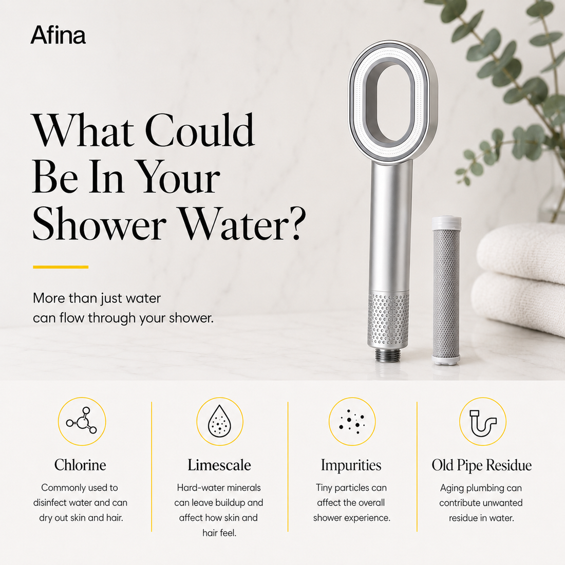 Afina Handheld Filtered Showerhead