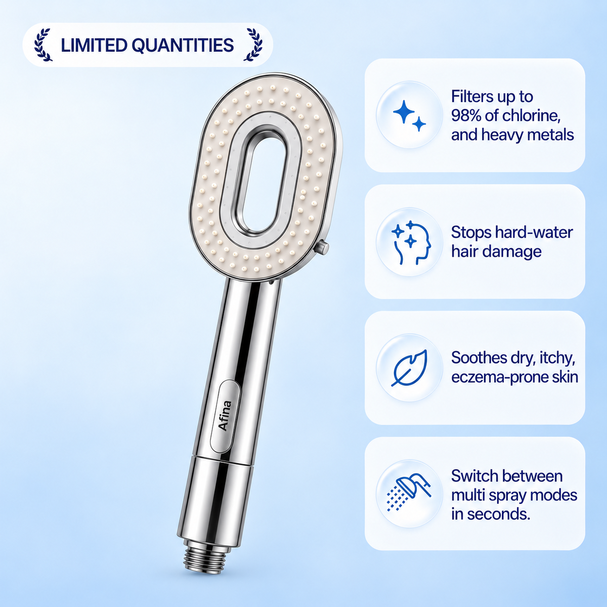Afina Handheld Filtered Showerhead