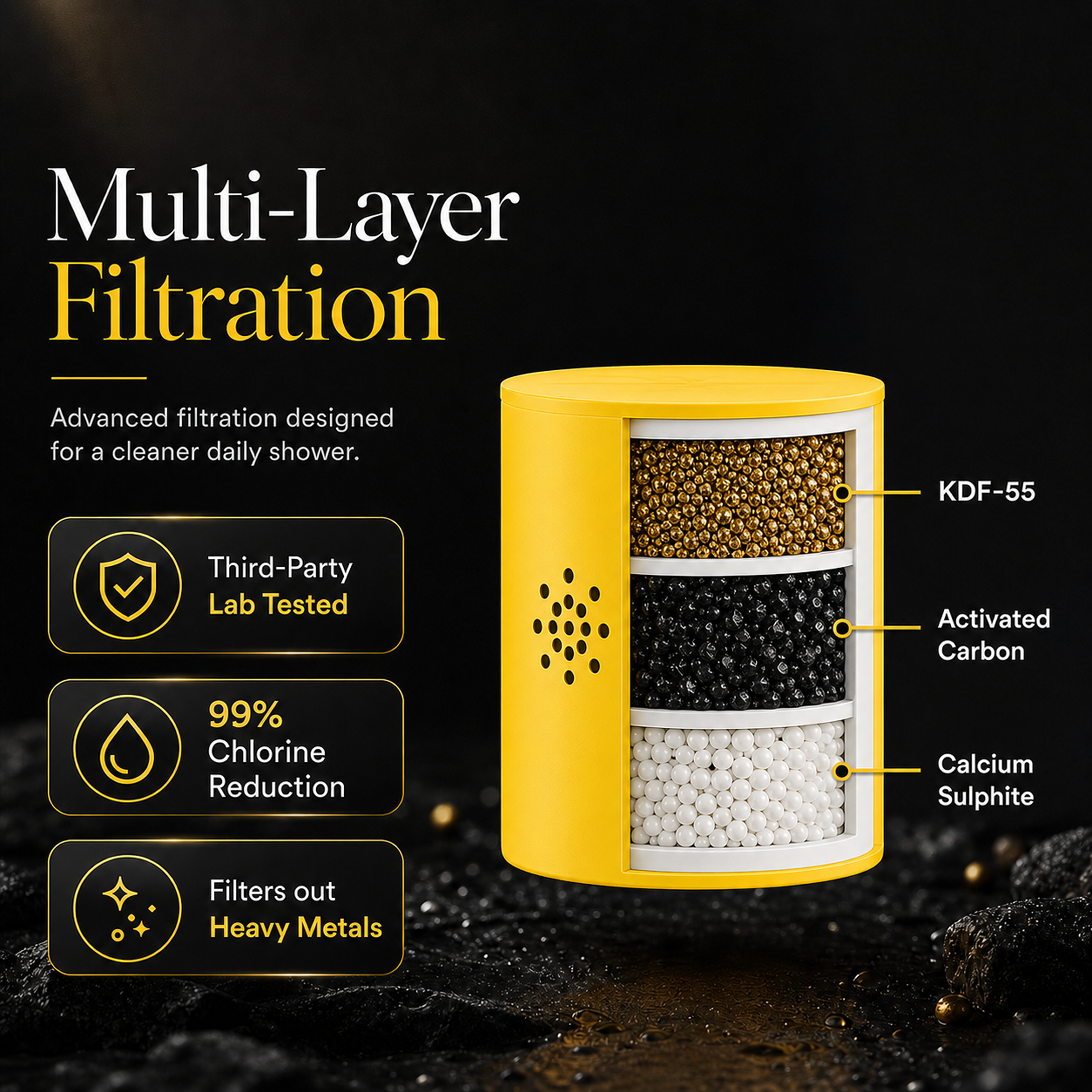 Afina Filtered Shower Head