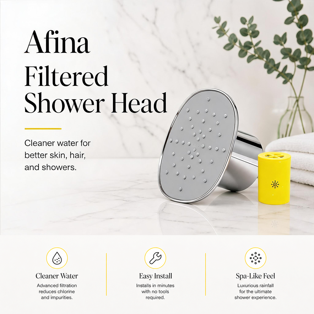 Afina Filtered Shower Head