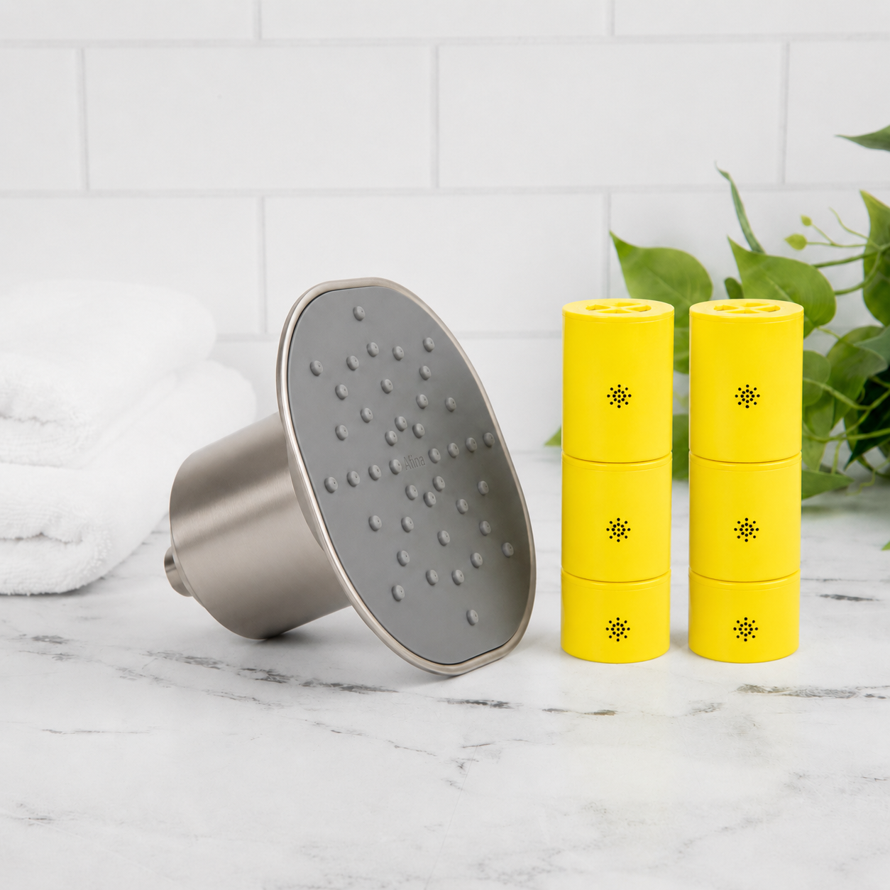 Afina Filtered Shower Head Yearly Bundle (Double)