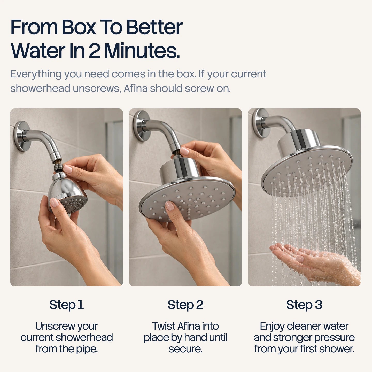 Afina Filtered Shower Head — image 7