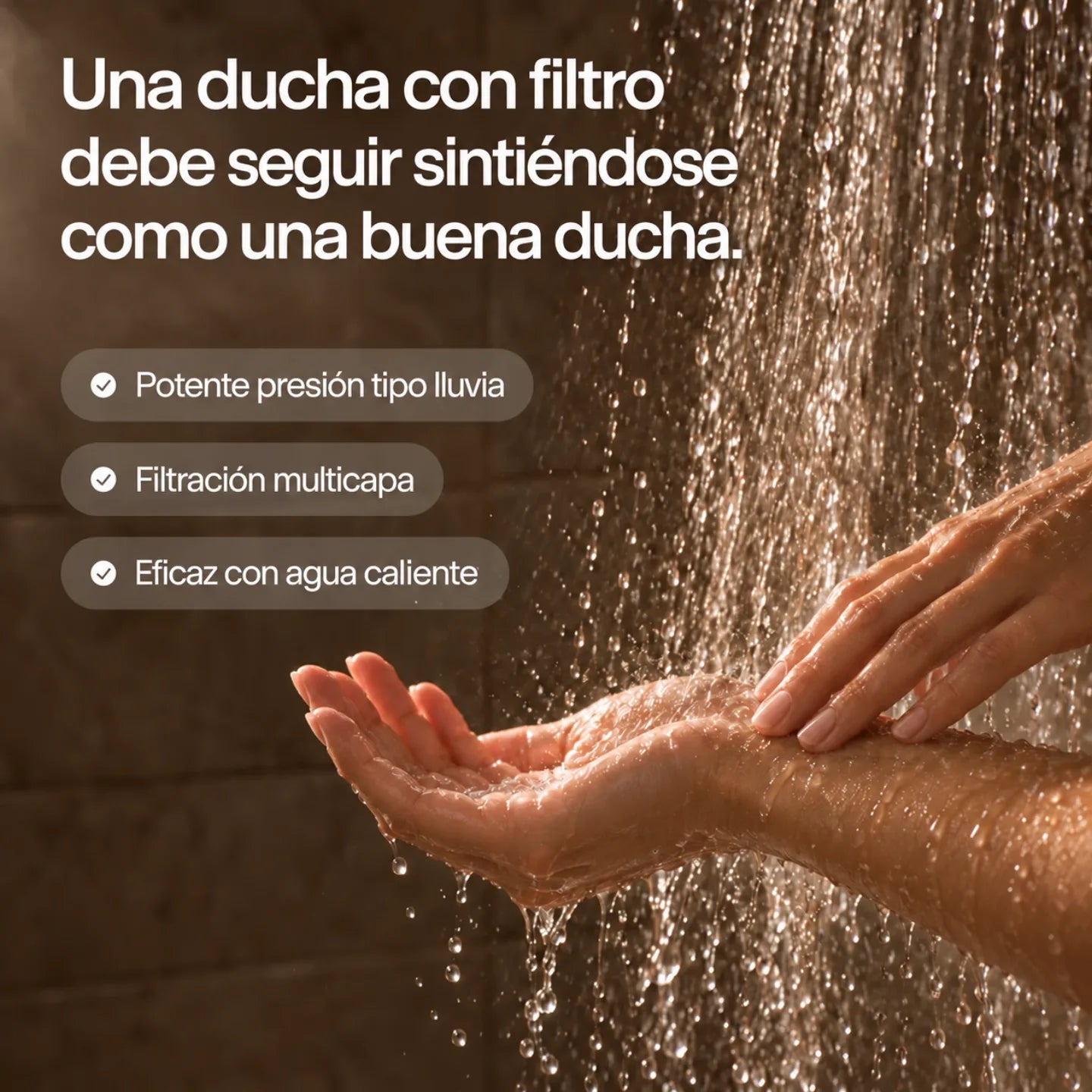 Cabezal de ducha con filtro Afina — image 5