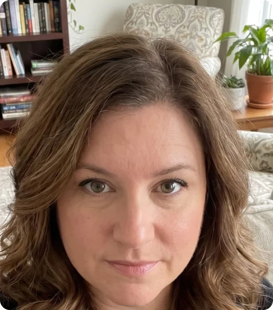 Julie M after switching to Afina